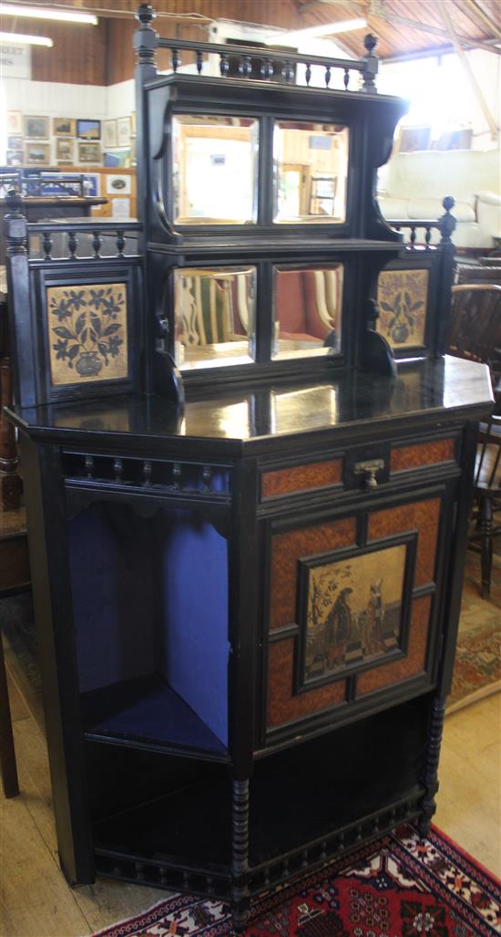 Ebonised chiffonier